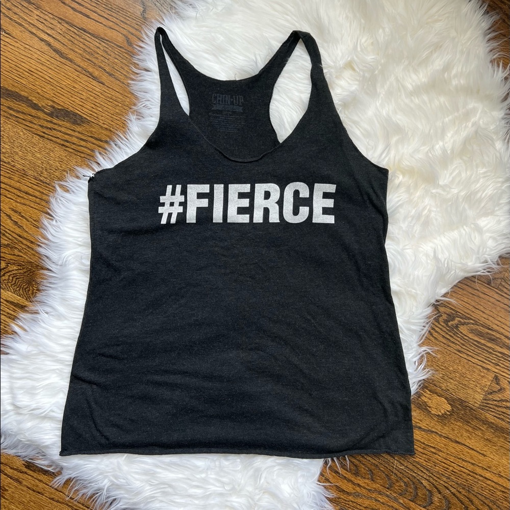 Chin Up apparel #fierce athletic tank Large